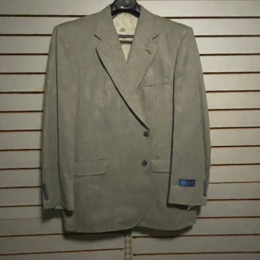 NWTS Towncraft Men's 46 Long‎ Herringbone Blazer Sport Coat Jacket